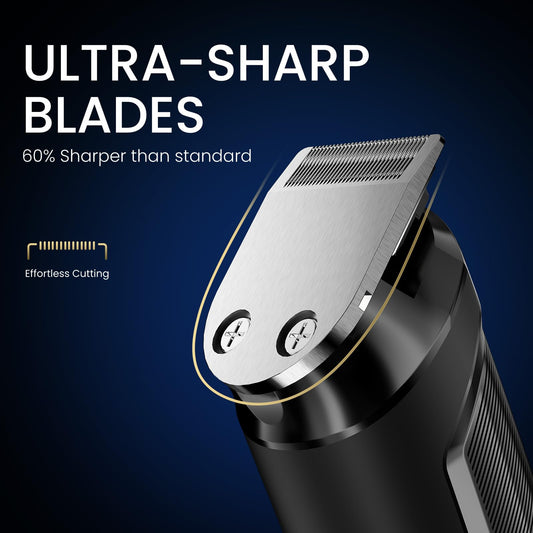 Ufree 3-in-1 Beard Trimmer for Men, Gifts for Men, IPX6 Waterproof Men's Electric Razor Shaver, Hair Mustache Trimmer Professional Clippers, Type-C Body Grooming Kit, Birthday Gifts for Him